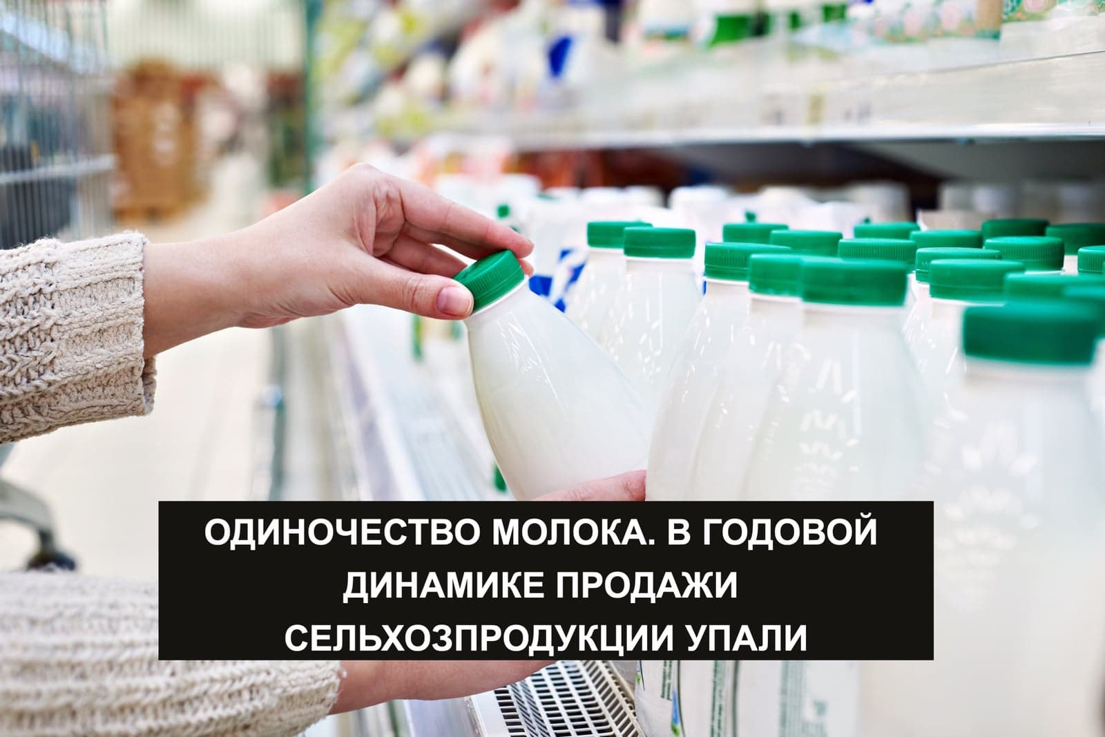 ОДИНОЧЕСТВО МОЛОКА. В ГОДОВОЙ ДИНАМИКЕ ПРОДАЖИ СЕЛЬХОЗПРОДУКЦИИ УПАЛИ
