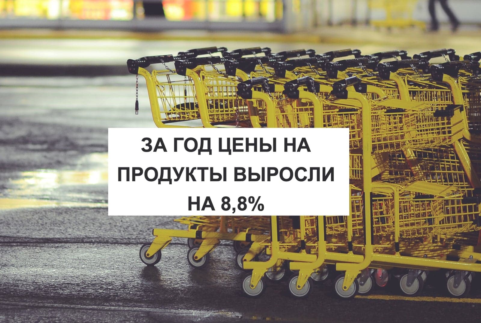 ЗА ГОД ЦЕНЫ НА ПРОДУКТЫ ВЫРОСЛИ НА 8,8%