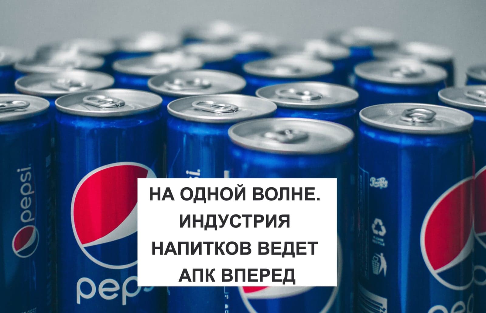 НА ОДНОЙ ВОЛНЕ. ИНДУСТРИЯ НАПИТКОВ ВЕДЕТ АПК ВПЕРЕД