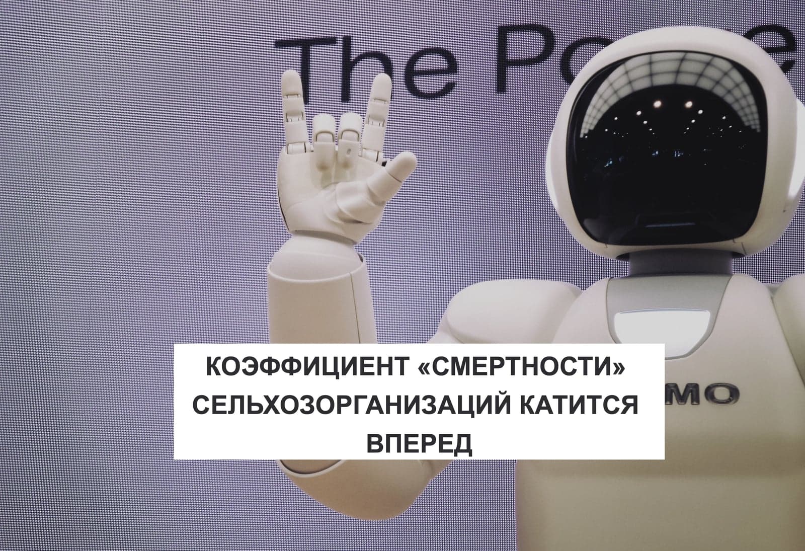 КОЭФФИЦИЕНТ «СМЕРТНОСТИ» СЕЛЬХОЗОРГАНИЗАЦИЙ КАТИТСЯ ВПЕРЕД