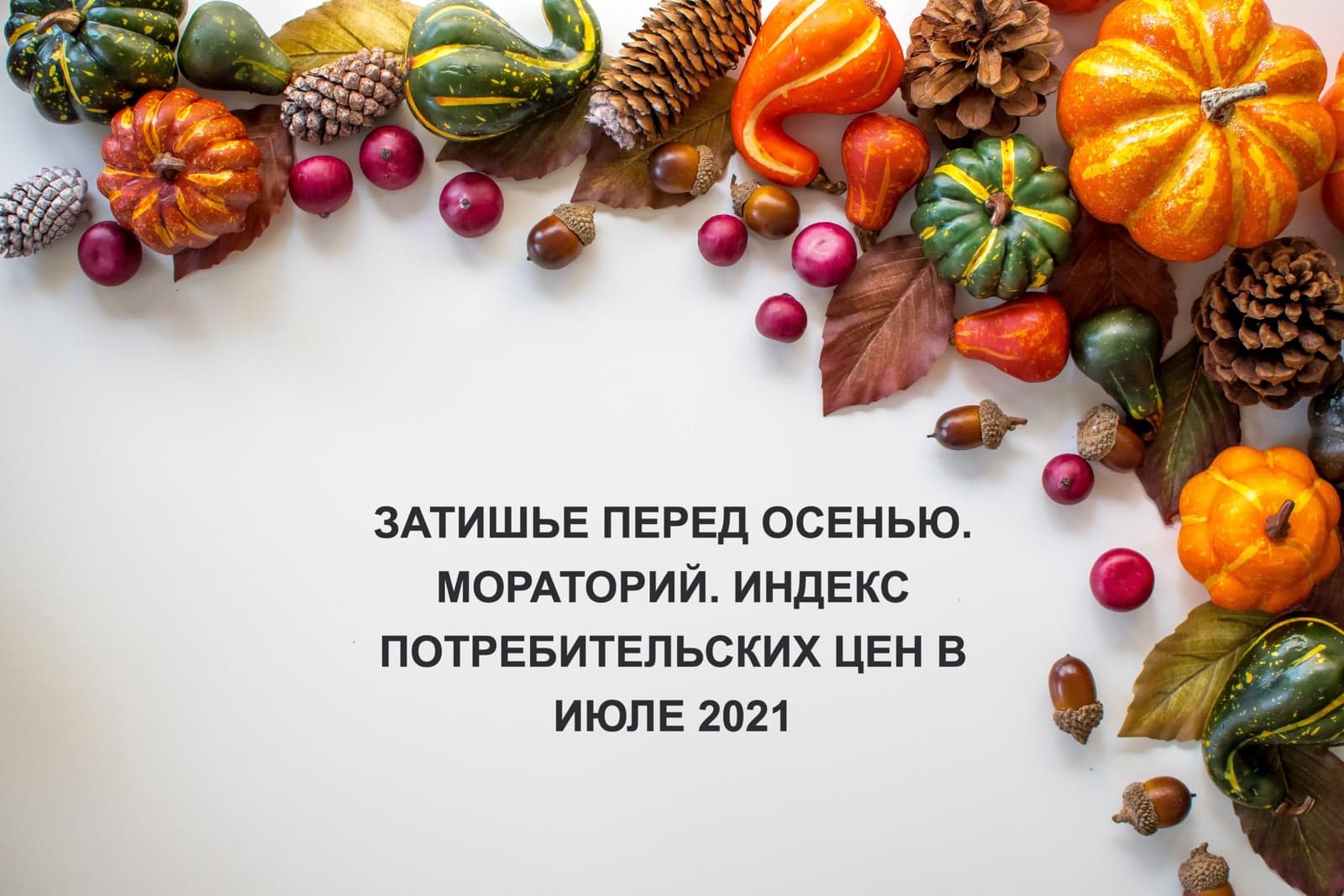 ЗАТИШЬЕ ПЕРЕД ОСЕНЬЮ. ИНДЕКС ПОТРЕБИТЕЛЬСКИХ ЦЕН В ИЮЛЕ 2021